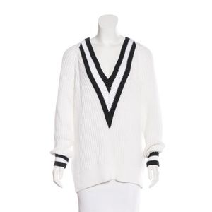 RAG & BONE Rib Knit V-Neck Sweater Size: M